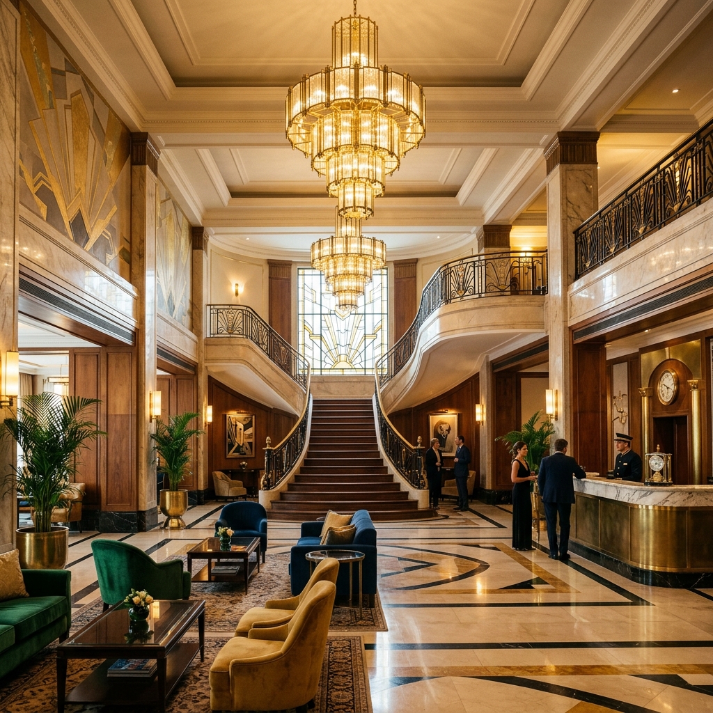 Lobby del Hotel Palacio Verano
